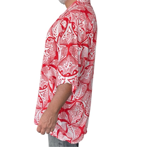 Manuhealii men’s shirt full button rayon 2XL - Picture 5 of 7